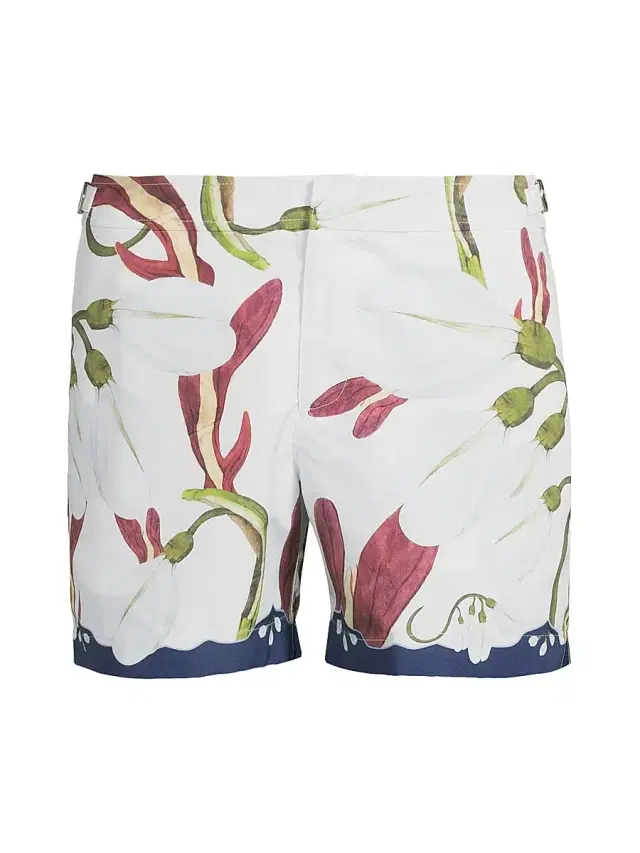 Men's Setter Orchis Floral Swim Shorts - Night Iris