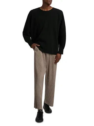 Homme Plissé Issey Miyake Men August Rib-Knit Crewneck Sweater | Thumbnail 2