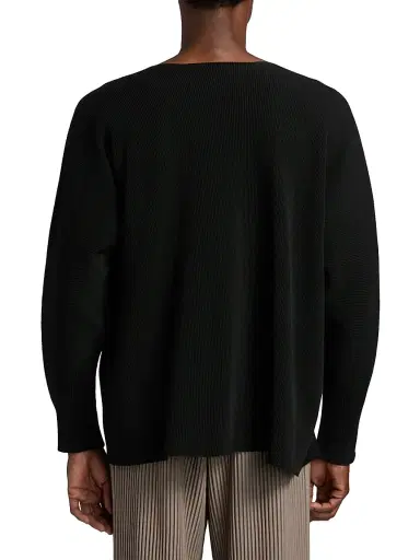 Homme Plissé Issey Miyake Men August Rib-Knit Crewneck Sweater | Thumbnail 5