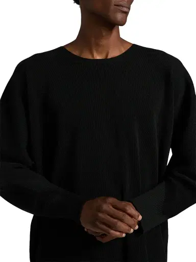 Homme Plissé Issey Miyake Men August Rib-Knit Crewneck Sweater | Thumbnail 6