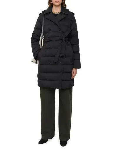 Burberry Women's Kent Regular Fit Hooded Down Jacket - Black | Thumbnail 2