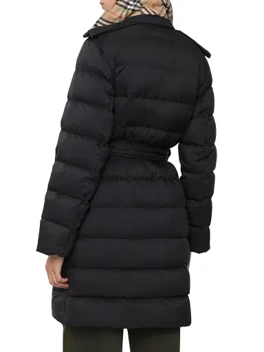 Burberry Women's Kent Regular Fit Hooded Down Jacket - Black | Thumbnail 4