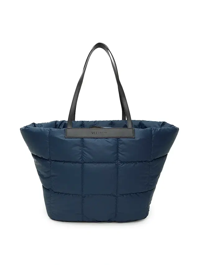 Vee Collective Women's Porter Line Basque Quilted Tote Bag - Deep Sea