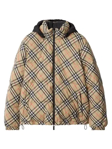 Burberry Men's Snowdon Check Puffer Jacket | Thumbnail 1 Burberry Men's Snowdon Check Puffer Jacket | Thumbnail 1