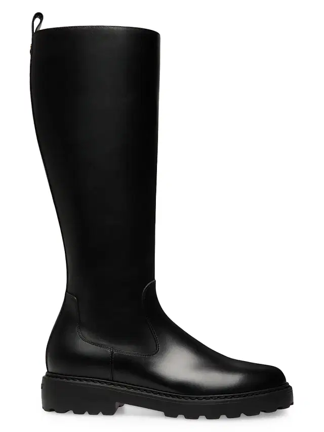Bally Women's Goran Lug Sole Riding Boots - Black