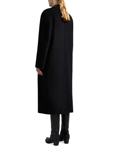 Max Mara Women's 101801 Icon Madame Wool Cashmere Double-Breasted Coat - Black | Thumbnail 4 Max Mara Women's 101801 Icon Madame Wool Cashmere Double-Breasted Coat - Black | Thumbnail 4
