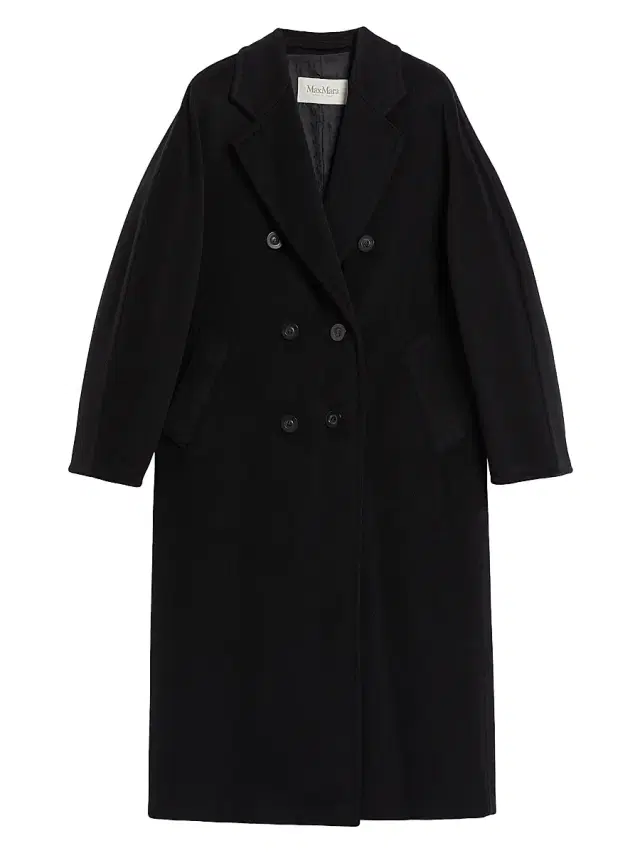 Women's 1801 Icon Madame Wool Cashmere Double-Breasted Coat - Black