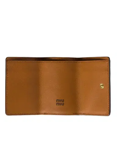 Miu Miu Women's Small Leather Wallet - Brown | Thumbnail 2