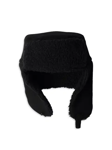 Prada Men's Cloth Trapper Hat - Black - Size Large | Thumbnail 1 Prada Men's Cloth Trapper Hat - Black - Size Large | Thumbnail 1
