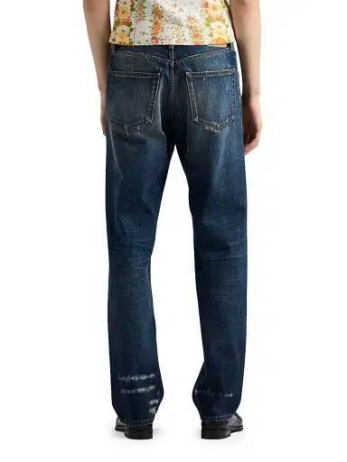 Prada Men's Regular Washed Denim Jeans - Blue | Thumbnail 3