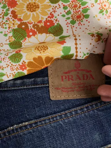 Prada Men's Regular Washed Denim Jeans - Blue | Thumbnail 5
