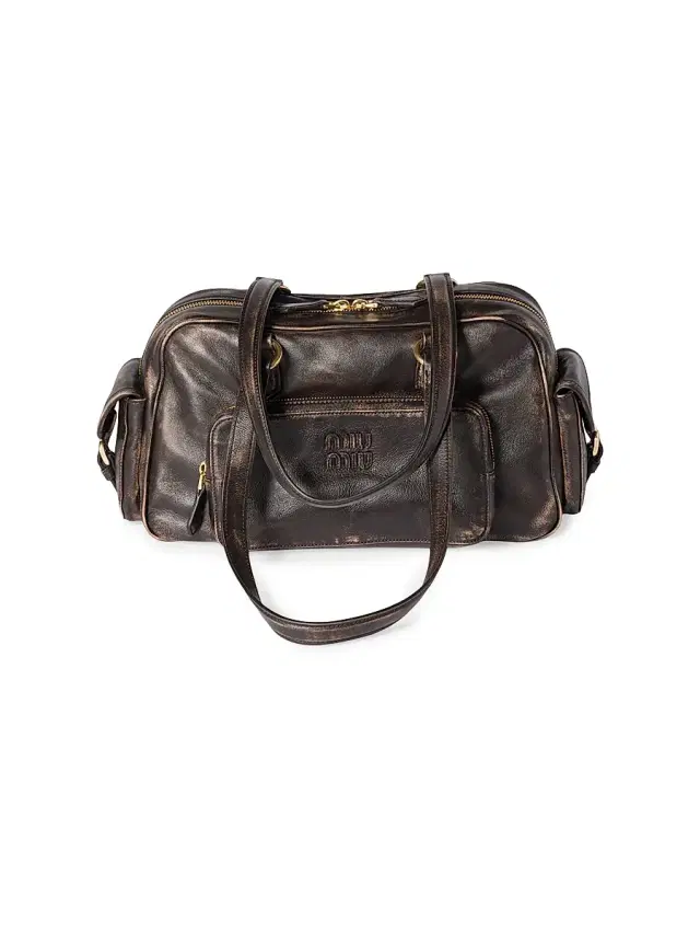 Miu Miu Women's Pocket Nappa Leather Shoulder Bag - Brown