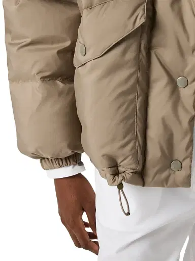 Miu Miu Women's Medium Weight Technical Pongé Down Jacket - Beige Khaki - Size 4 | Thumbnail 5 Miu Miu Women's Medium Weight Technical Pongé Down Jacket - Beige Khaki - Size 4 | Thumbnail 5