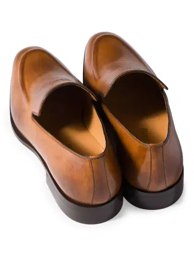 Miu Miu Women's Leather Loafers - Brown | Thumbnail 2
