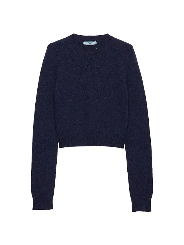 Women's Cashmere Crew-Neck Sweater - Blue