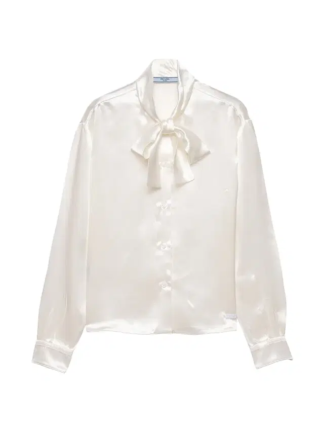 Women's Satin Shirt - White