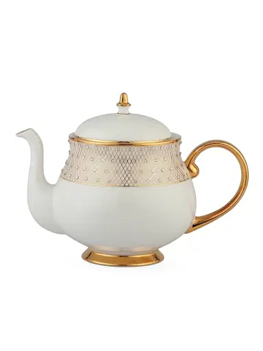 Prouna Princess Gold Teapot - Gold White | Thumbnail 1 Prouna Princess Gold Teapot - Gold White | Thumbnail 1