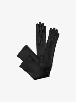 Michael Kors Collection Leather Opera Gloves in Black | Thumbnail 5 Michael Kors Collection Leather Opera Gloves in Black | Thumbnail 5