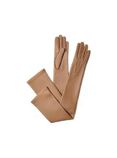 Michael Kors Collection Leather Opera Gloves in Black | Thumbnail 1 Michael Kors Collection Leather Opera Gloves in Black | Thumbnail 1