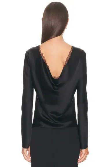 LESET Barb Lace Low Back Top | Thumbnail 4