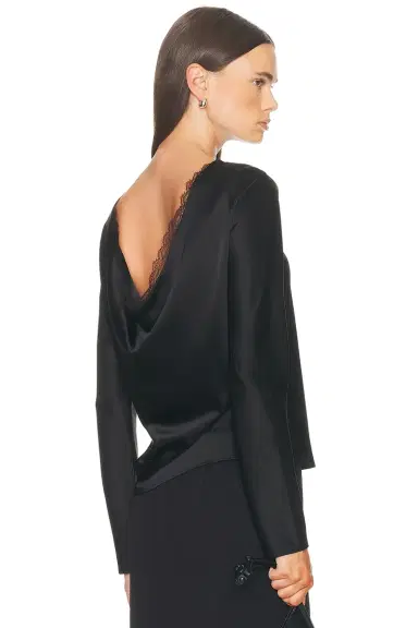 LESET Barb Lace Low Back Top | Thumbnail 1