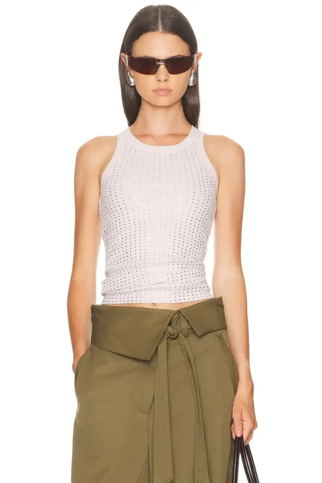THE ATTICO Studded Tank Top