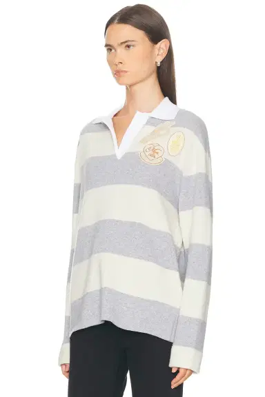 Moncler Long Sleeve Polo Sweater | Thumbnail 2