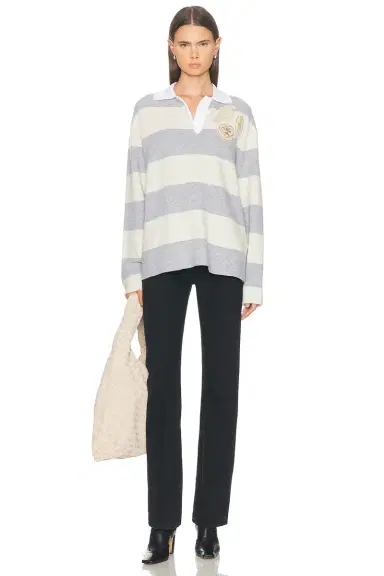 Moncler Long Sleeve Polo Sweater | Thumbnail 4