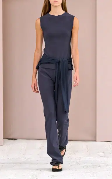 BIRROT Lay2 Slim Crepe Trousers | Thumbnail 5 BIRROT Lay2 Slim Crepe Trousers | Thumbnail 5