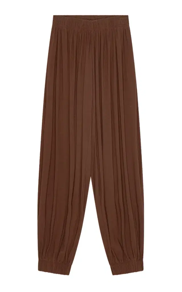 Lay1 Gathered Wide-Leg Pants
