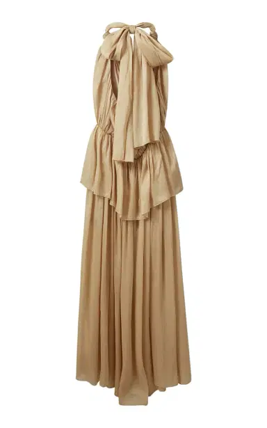 THE GARMENT Prince Linen-Silk Peplum Gown | Thumbnail 6