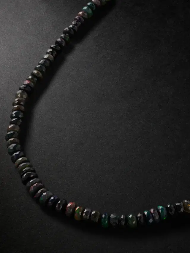 Lightening Ridge Gold Opal Necklace - Men