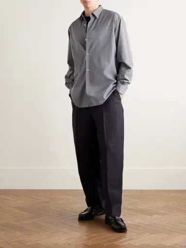 A.PRESSE Cotton and Silk-Blend Shirt - Men | Thumbnail 2 A.PRESSE Cotton and Silk-Blend Shirt - Men | Thumbnail 2