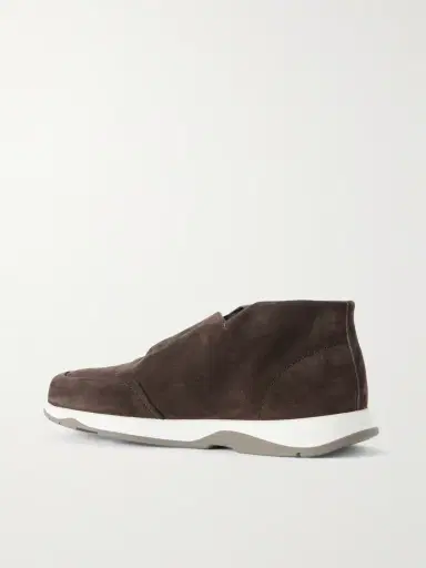 Berluti Echappée Suede Slip-On Sneakers - Men | Thumbnail 4 Berluti Echappée Suede Slip-On Sneakers - Men | Thumbnail 4