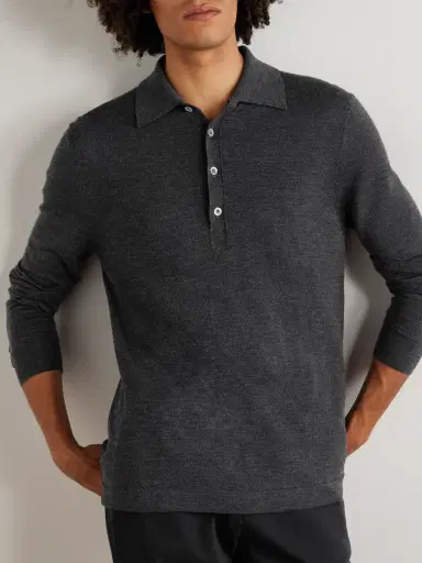 MR P. Merino Wool Polo Shirt - Men | Thumbnail 3