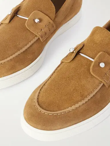 Christian Louboutin Embellished Suede Boat Shoes - Men | Thumbnail 5 Christian Louboutin Embellished Suede Boat Shoes - Men | Thumbnail 5