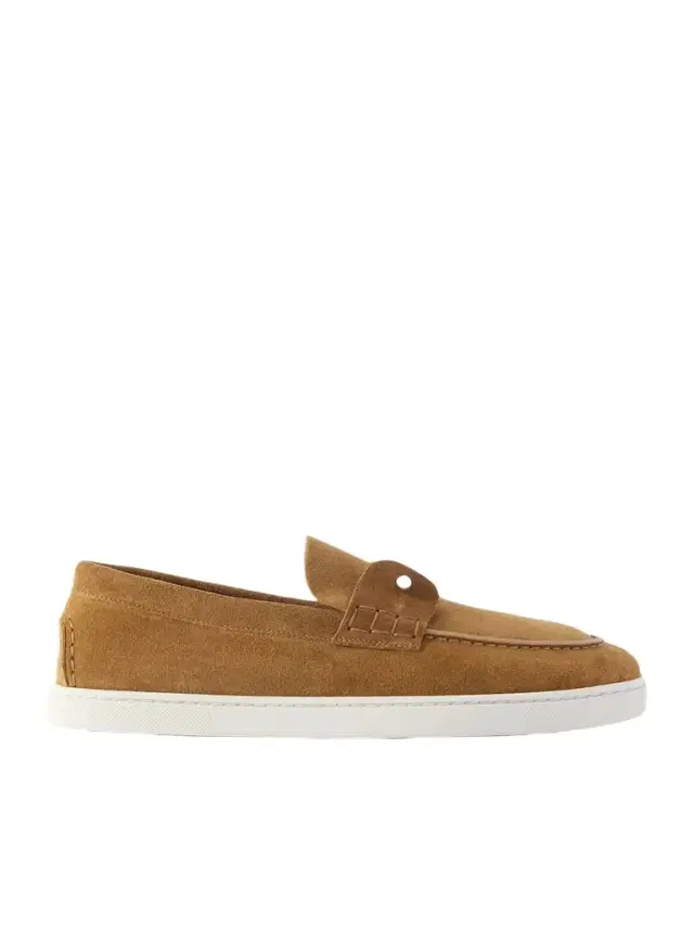Christian Louboutin Embellished Suede Boat Shoes - Men