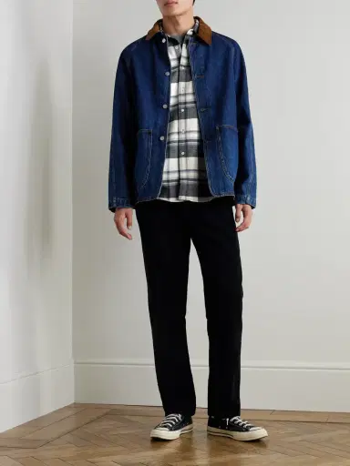 Portuguese Flannel Beck Checked Organic Cotton Shirt - Men | Thumbnail 2 Portuguese Flannel Beck Checked Organic Cotton Shirt - Men | Thumbnail 2