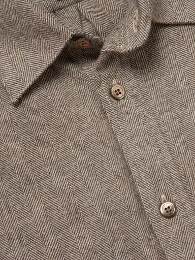 Portuguese Flannel Espiga Herringbone Cotton-Flannel Shirt - Men | Thumbnail 5 Portuguese Flannel Espiga Herringbone Cotton-Flannel Shirt - Men | Thumbnail 5
