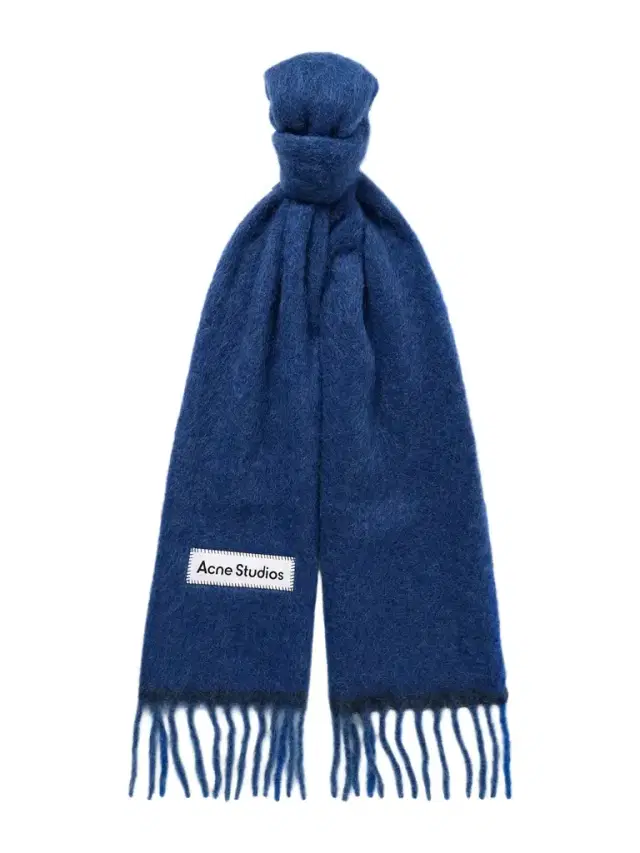 Vally Fringed Knitted Scarf - Men
