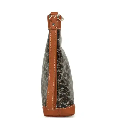 goyard Goyard Goyardine Canvas Black and Tan Conti Pouch Palladium Hardware | Thumbnail 3 goyard Goyard Goyardine Canvas Black and Tan Conti Pouch Palladium Hardware | Thumbnail 3