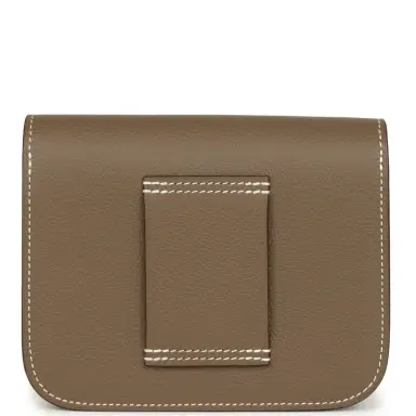 HERMÈS Hermes Constance Slim Compact Wallet Etoupe Evercolor Gold Hardware | Thumbnail 4 HERMÈS Hermes Constance Slim Compact Wallet Etoupe Evercolor Gold Hardware | Thumbnail 4