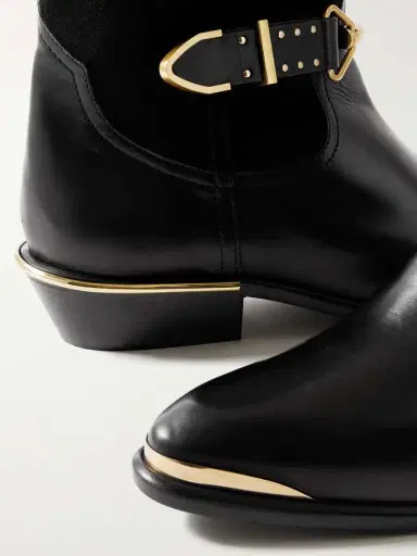 Isabel Marant Mexia Studded Leather And Suede Knee Boots | Thumbnail 4 Isabel Marant Mexia Studded Leather And Suede Knee Boots | Thumbnail 4