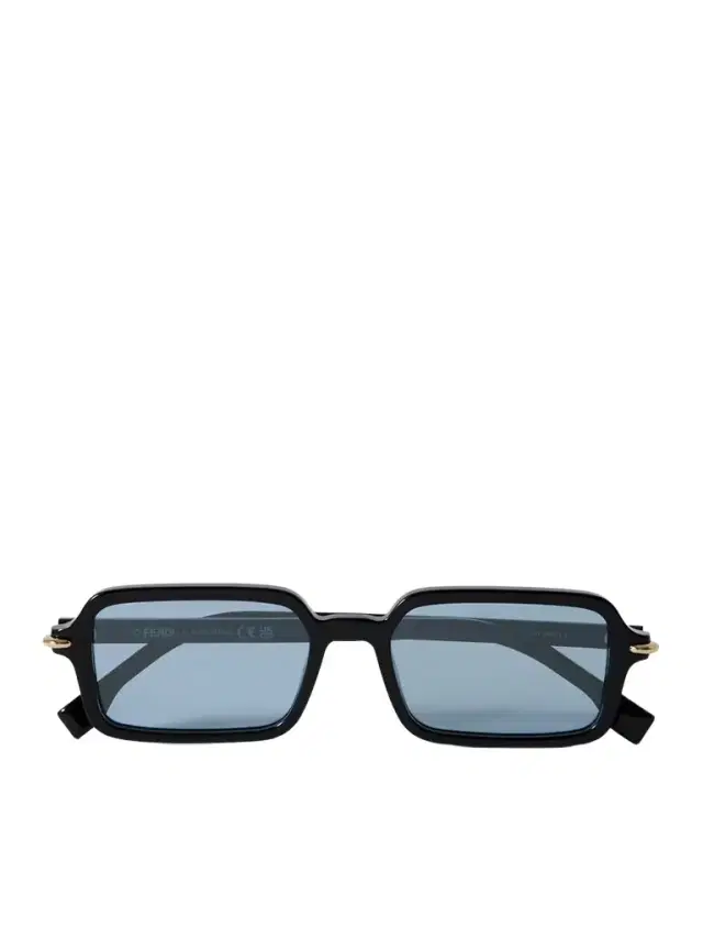 Selleria Rectangle-frame Acetate Sunglasses