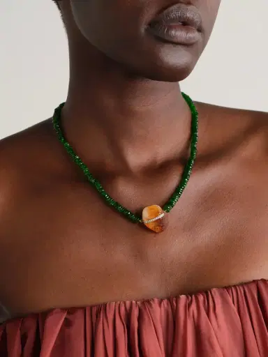 JIA JIA 14-karat Gold Multi-stone Necklace | Thumbnail 2 JIA JIA 14-karat Gold Multi-stone Necklace | Thumbnail 2