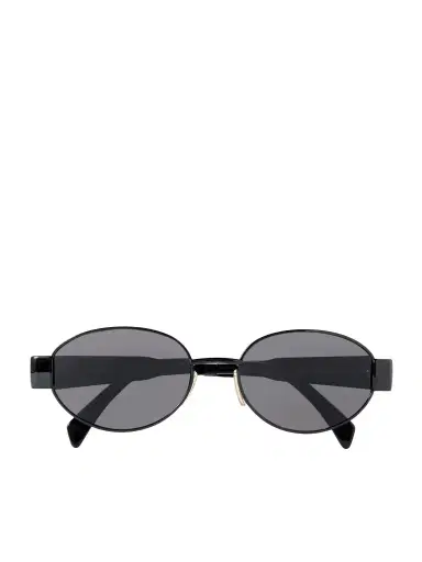 CELINE Eyewear Oval-frame Metal And Acetate Sunglasses | Thumbnail 1