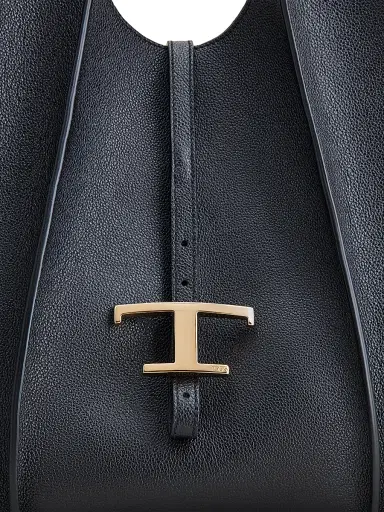 Tod's Women's Medium Leather Shopper Tote Bag - Nero | Thumbnail 5 Tod's Women's Medium Leather Shopper Tote Bag - Nero | Thumbnail 5