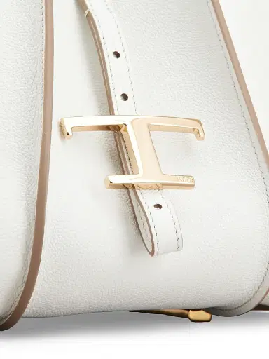 Tod's Women's Mini T Timeless Leather Shopper Tote Bag - Bianco Calce | Thumbnail 8 Tod's Women's Mini T Timeless Leather Shopper Tote Bag - Bianco Calce | Thumbnail 8