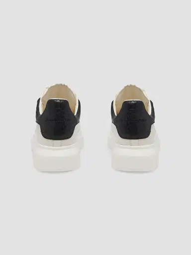 Alexander McQueen Men's Grainy Leather Oversized Sneakers - Off White Black - Size 13.5 | Thumbnail 3 Alexander McQueen Men's Grainy Leather Oversized Sneakers - Off White Black - Size 13.5 | Thumbnail 3