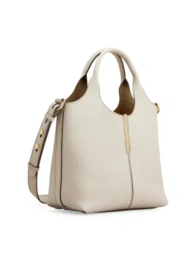 Tod's Women's Mini Leather Tote Bag - Mastice Corda | Thumbnail 3 Tod's Women's Mini Leather Tote Bag - Mastice Corda | Thumbnail 3